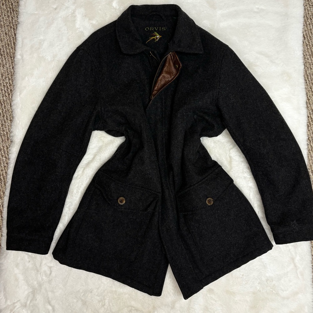 ORVIS WOOL CHARCOAL FIELD COAT